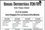 Hemograma em Destaque: O DA de Medicina da UPE está promovendo a “Semana Universitária FCM/UPE” de 23 a 27 de novembro, com palestras sobre Cardiologia, Reumatologia, Saúde Mental, Neurologia e “Como Interpretar Corretamente um Hemograma” 